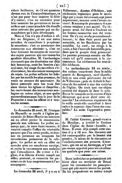 L'ami de la religion journal et revue ecclesiastique, politique et litteraire