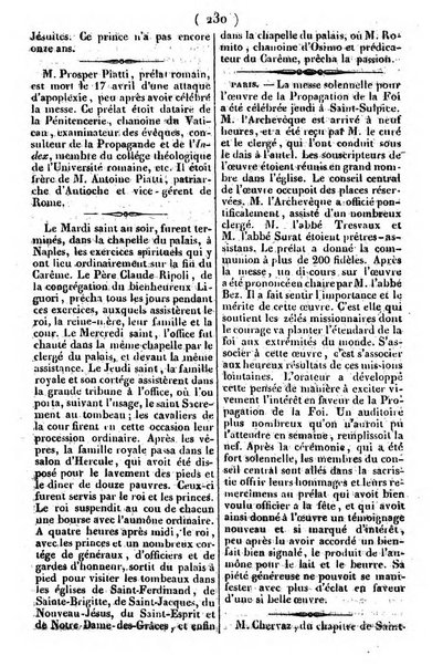 L'ami de la religion journal et revue ecclesiastique, politique et litteraire