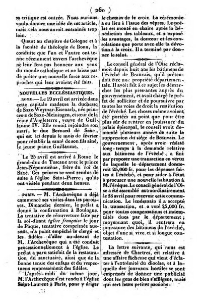 L'ami de la religion journal et revue ecclesiastique, politique et litteraire