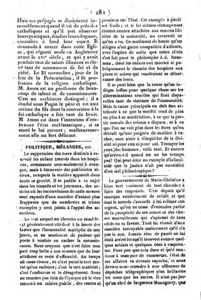 L'ami de la religion journal et revue ecclesiastique, politique et litteraire