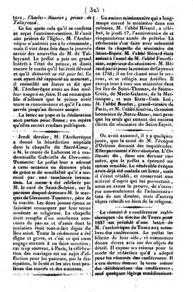 L'ami de la religion journal et revue ecclesiastique, politique et litteraire