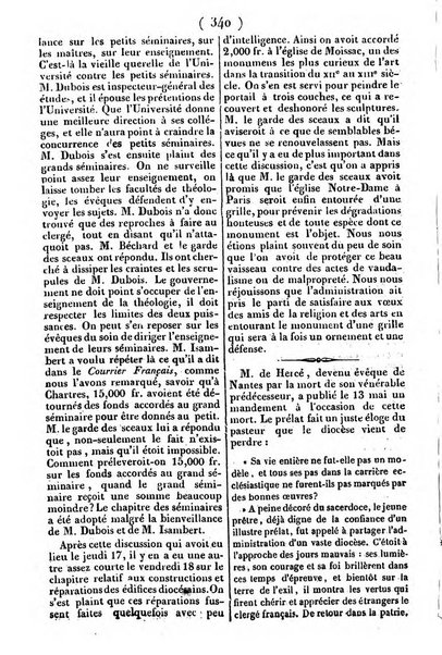 L'ami de la religion journal et revue ecclesiastique, politique et litteraire