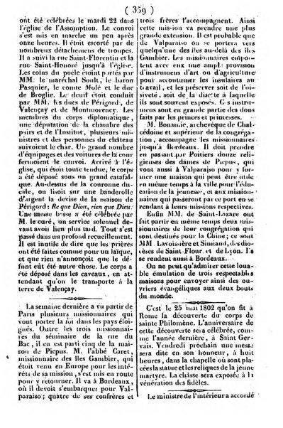 L'ami de la religion journal et revue ecclesiastique, politique et litteraire