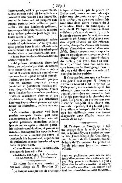 L'ami de la religion journal et revue ecclesiastique, politique et litteraire