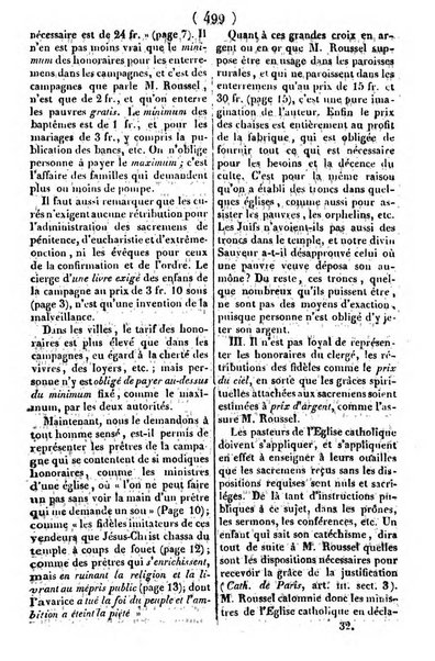 L'ami de la religion journal et revue ecclesiastique, politique et litteraire