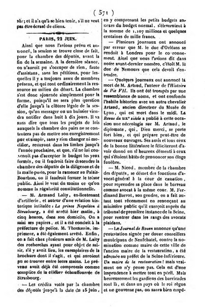 L'ami de la religion journal et revue ecclesiastique, politique et litteraire