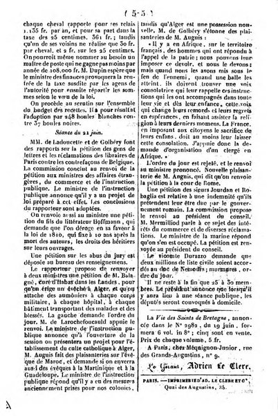 L'ami de la religion journal et revue ecclesiastique, politique et litteraire