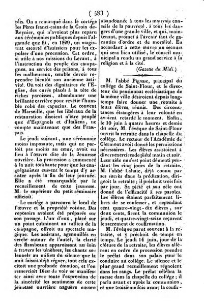 L'ami de la religion journal et revue ecclesiastique, politique et litteraire