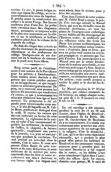 L'ami de la religion journal et revue ecclesiastique, politique et litteraire