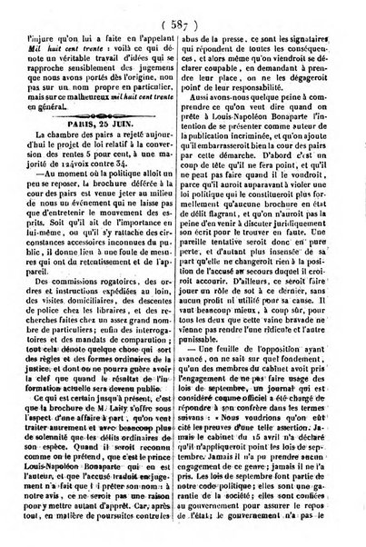 L'ami de la religion journal et revue ecclesiastique, politique et litteraire