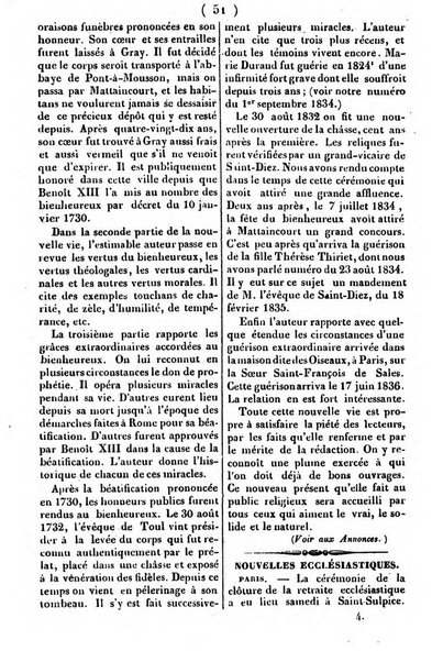 L'ami de la religion journal et revue ecclesiastique, politique et litteraire