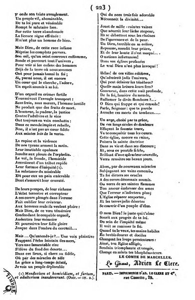 L'ami de la religion journal et revue ecclesiastique, politique et litteraire