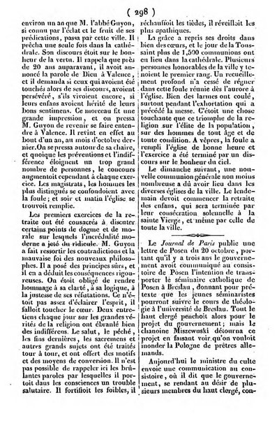 L'ami de la religion journal et revue ecclesiastique, politique et litteraire