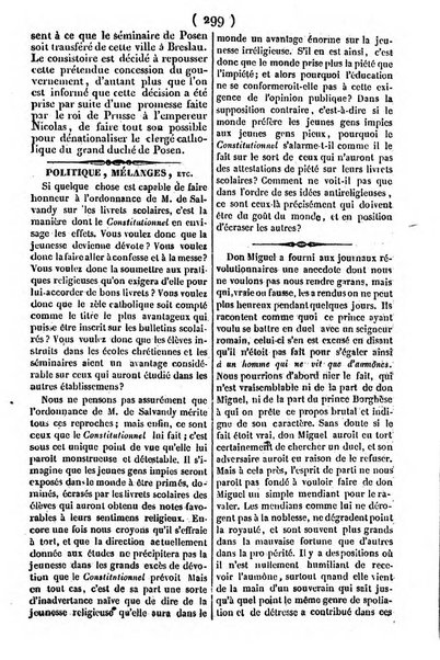 L'ami de la religion journal et revue ecclesiastique, politique et litteraire