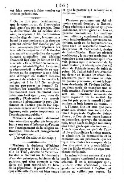 L'ami de la religion journal et revue ecclesiastique, politique et litteraire