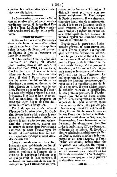 L'ami de la religion journal et revue ecclesiastique, politique et litteraire