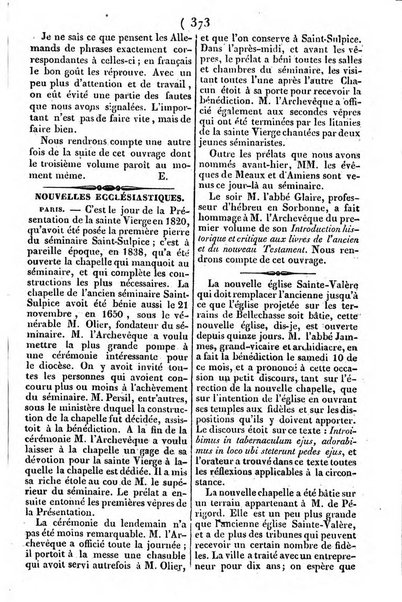 L'ami de la religion journal et revue ecclesiastique, politique et litteraire