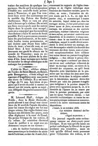 L'ami de la religion journal et revue ecclesiastique, politique et litteraire