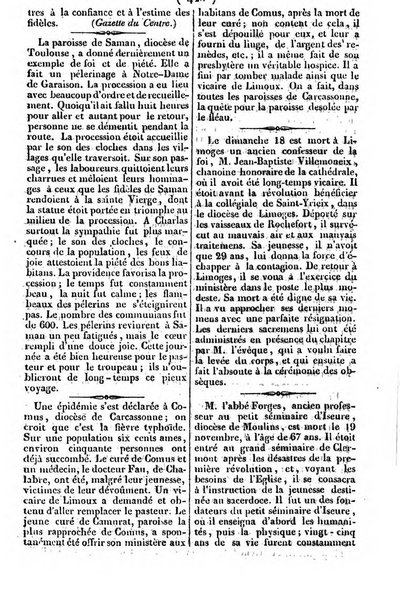 L'ami de la religion journal et revue ecclesiastique, politique et litteraire