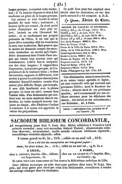 L'ami de la religion journal et revue ecclesiastique, politique et litteraire