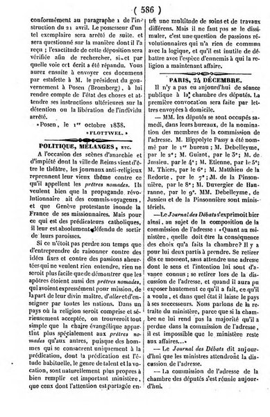 L'ami de la religion journal et revue ecclesiastique, politique et litteraire