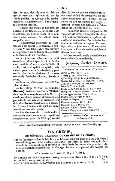 L'ami de la religion journal et revue ecclesiastique, politique et litteraire