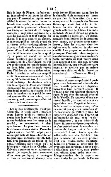 L'ami de la religion journal et revue ecclesiastique, politique et litteraire