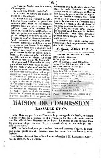 L'ami de la religion journal et revue ecclesiastique, politique et litteraire