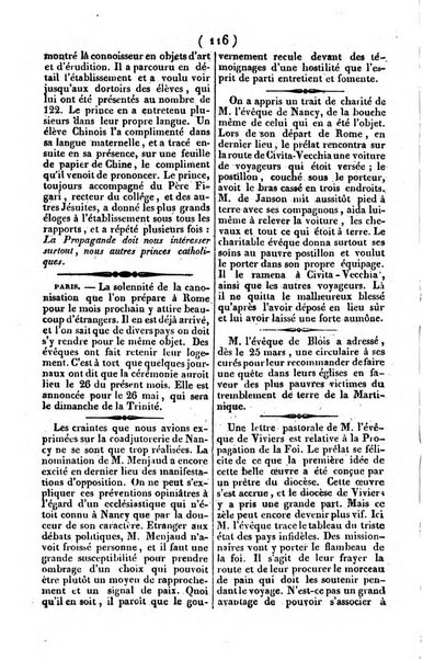 L'ami de la religion journal et revue ecclesiastique, politique et litteraire