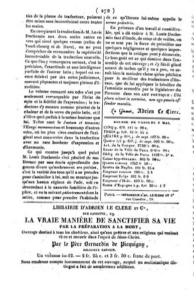 L'ami de la religion journal et revue ecclesiastique, politique et litteraire