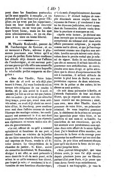 L'ami de la religion journal et revue ecclesiastique, politique et litteraire