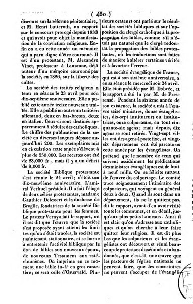 L'ami de la religion journal et revue ecclesiastique, politique et litteraire