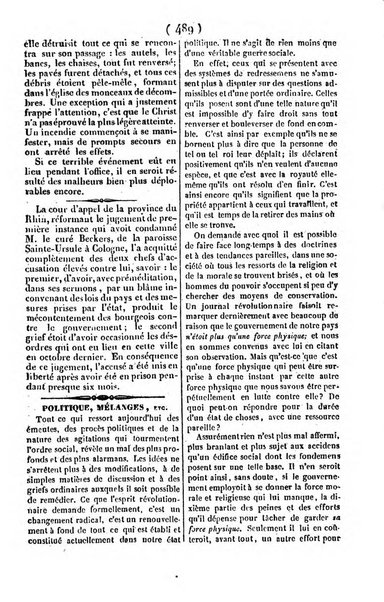 L'ami de la religion journal et revue ecclesiastique, politique et litteraire