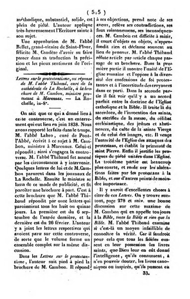 L'ami de la religion journal et revue ecclesiastique, politique et litteraire