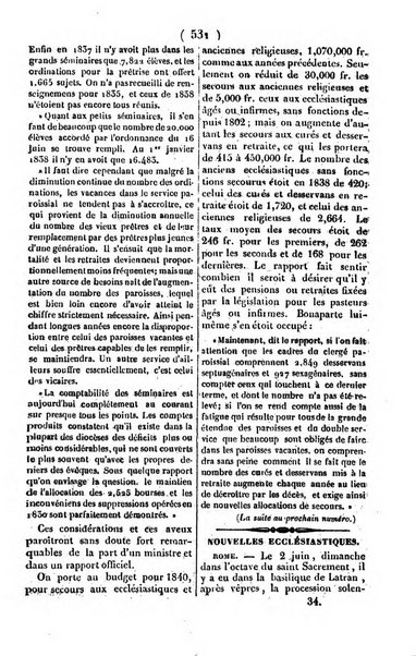 L'ami de la religion journal et revue ecclesiastique, politique et litteraire