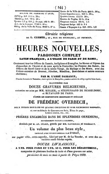 L'ami de la religion journal et revue ecclesiastique, politique et litteraire