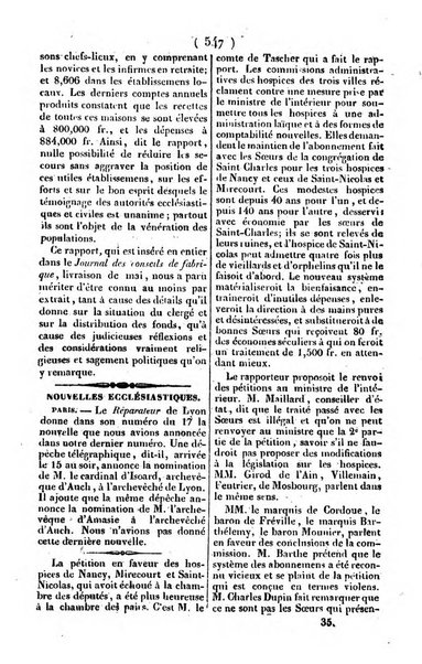 L'ami de la religion journal et revue ecclesiastique, politique et litteraire