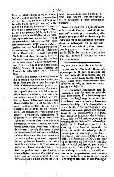 L'ami de la religion journal et revue ecclesiastique, politique et litteraire