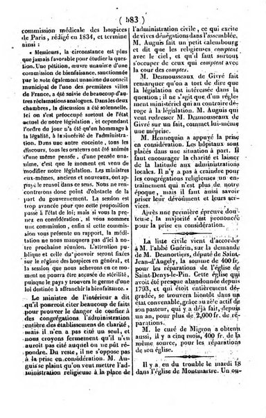 L'ami de la religion journal et revue ecclesiastique, politique et litteraire