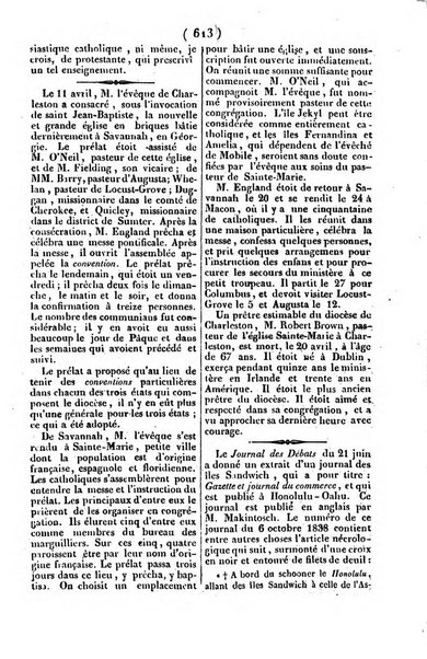 L'ami de la religion journal et revue ecclesiastique, politique et litteraire