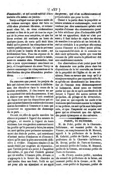 L'ami de la religion journal et revue ecclesiastique, politique et litteraire