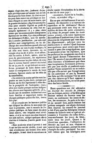 L'ami de la religion journal et revue ecclesiastique, politique et litteraire