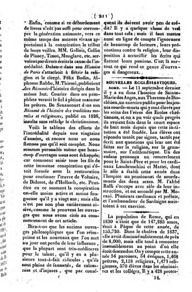 L'ami de la religion journal et revue ecclesiastique, politique et litteraire