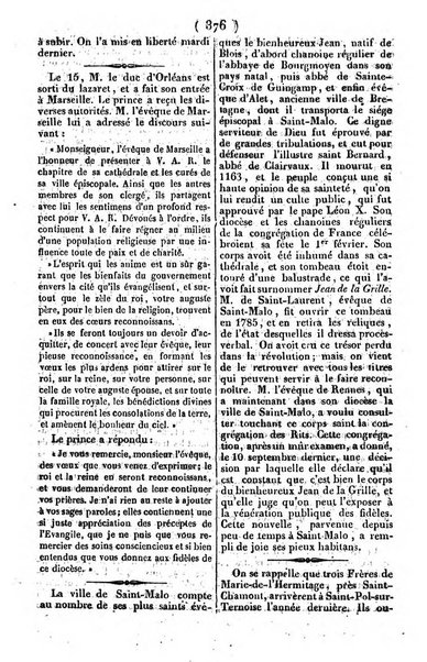 L'ami de la religion journal et revue ecclesiastique, politique et litteraire