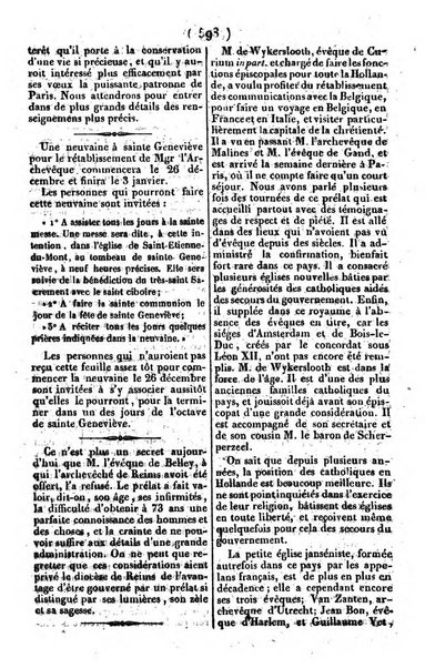 L'ami de la religion journal et revue ecclesiastique, politique et litteraire