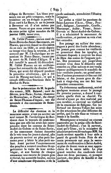 L'ami de la religion journal et revue ecclesiastique, politique et litteraire