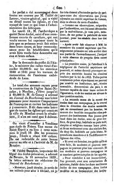 L'ami de la religion journal et revue ecclesiastique, politique et litteraire