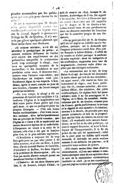 L'ami de la religion journal et revue ecclesiastique, politique et litteraire