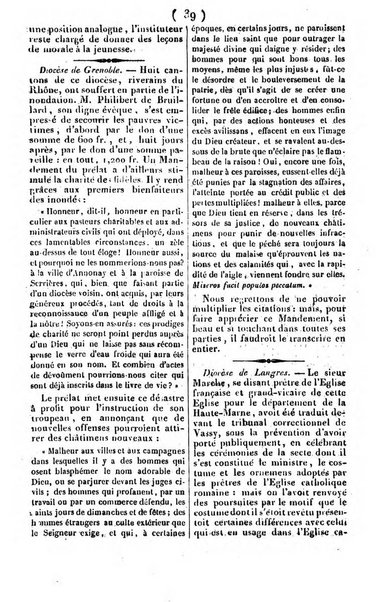 L'ami de la religion journal et revue ecclesiastique, politique et litteraire