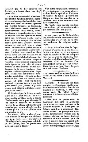 L'ami de la religion journal et revue ecclesiastique, politique et litteraire